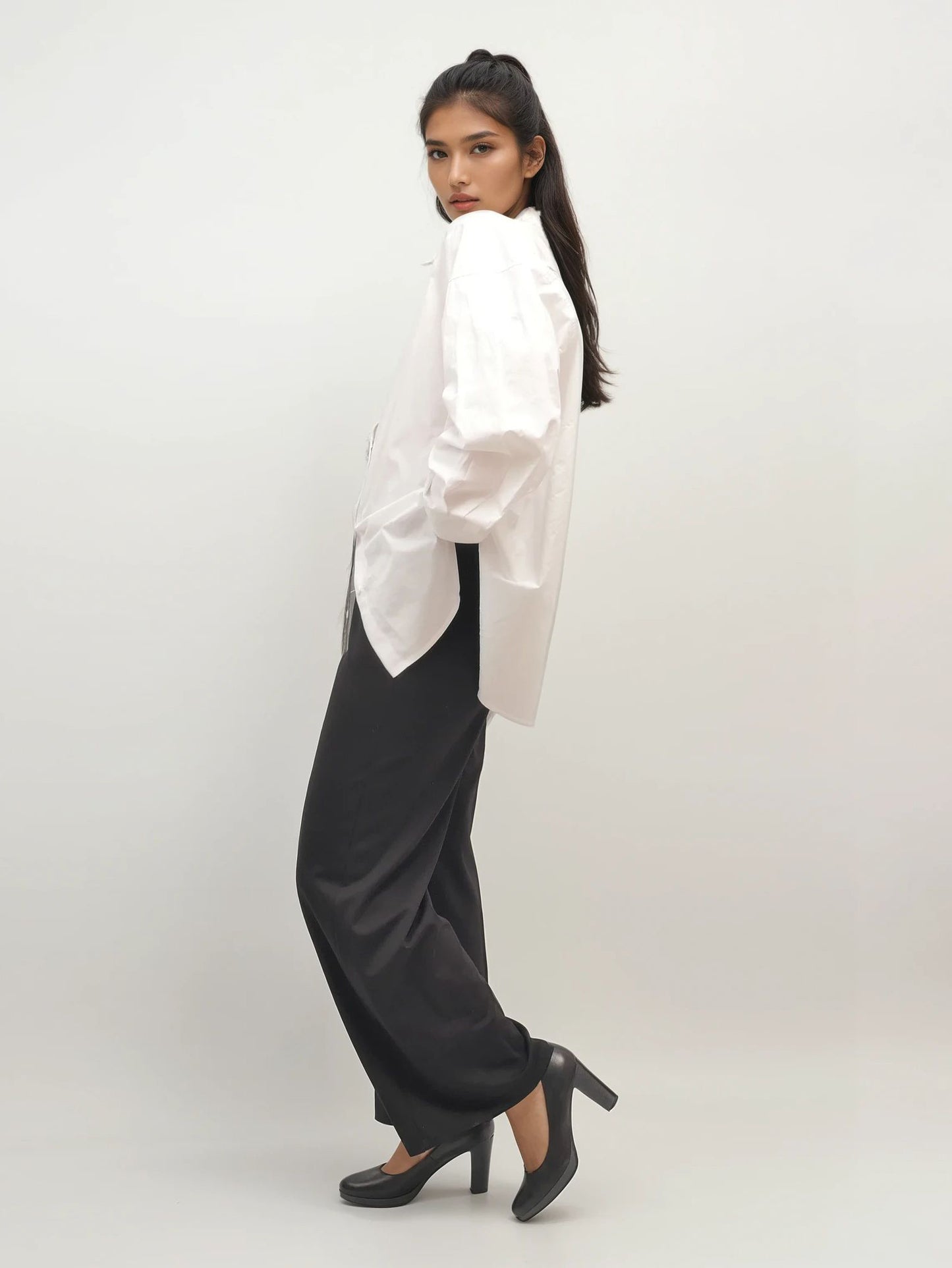 Oversized Cotton Shirt – Moon Fade – MJ264782-S