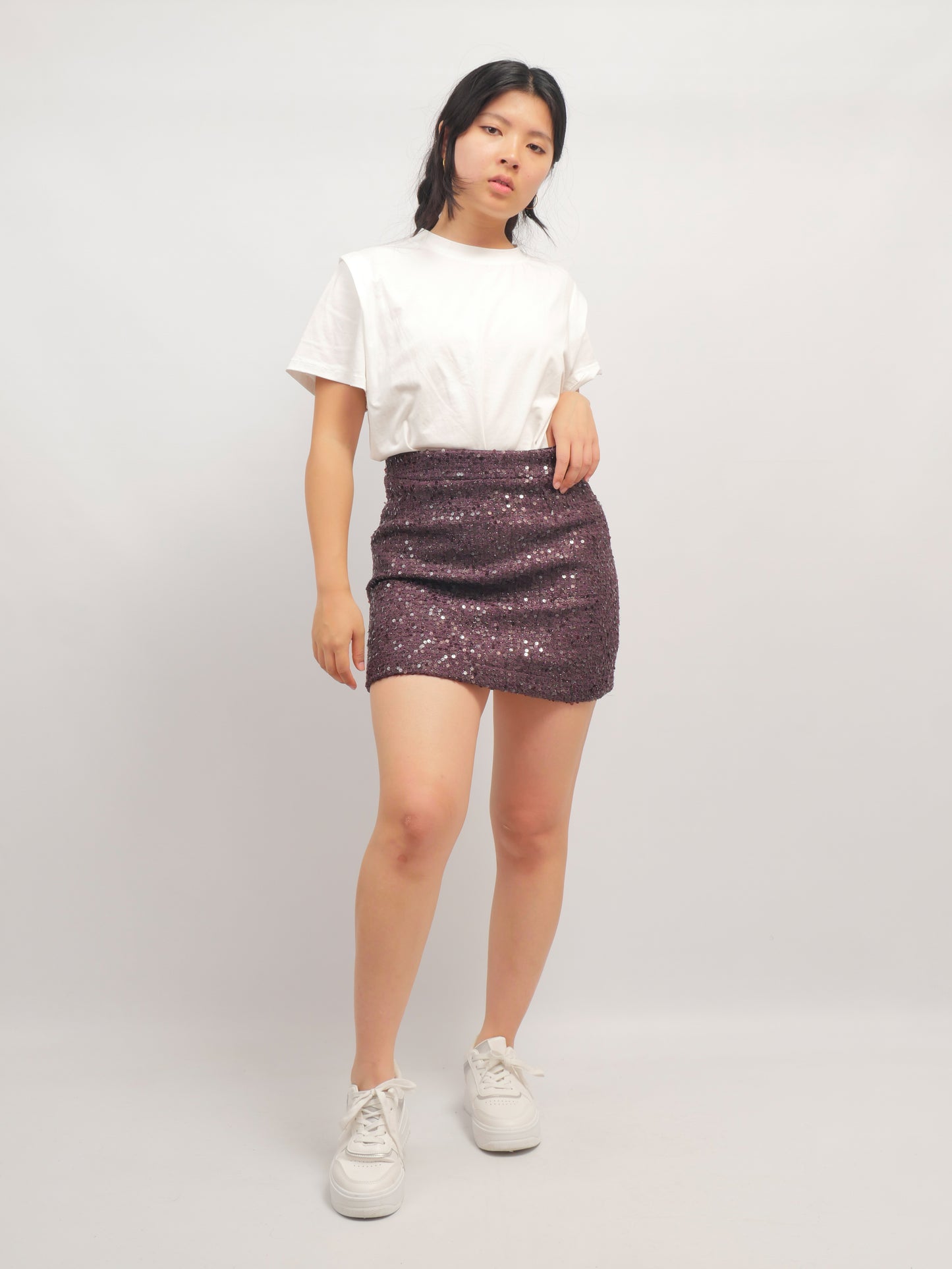 Paillette Mini Skort – Nuit Frisson – MJ264078