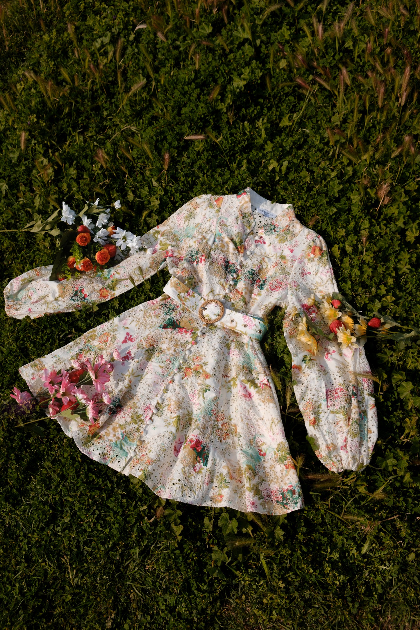 Floral Belted Mini Dress – Garden Reverie – MJ251368