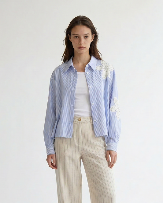 Azure Tie-Neck Shirt – Galerie Azur – MJ278922