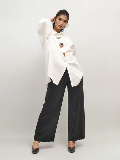 Oversized Cotton Shirt – Moon Fade – MJ264782-S