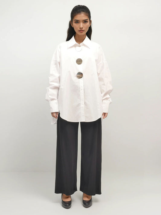 Oversized Cotton Shirt – Moon Fade – MJ264782-S