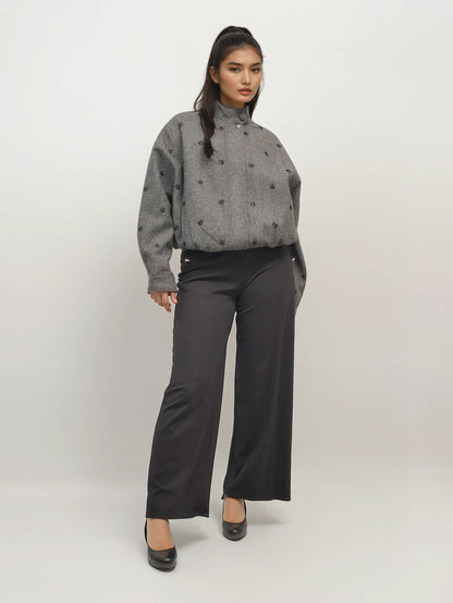 Sequin Detail Bomber – Shadow Thread – MJ264232