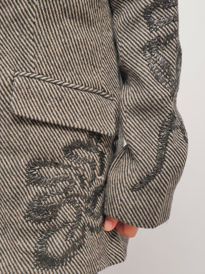 Sequin Detail Blazer – Shadow Thread – MJ263409