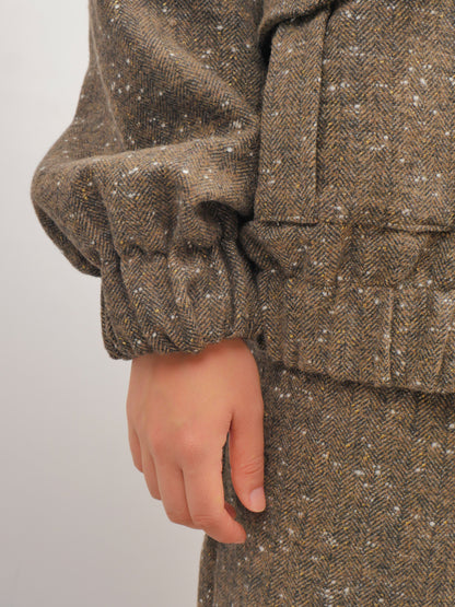 Wool Utility Jacket – Earth Weave – MJ266385