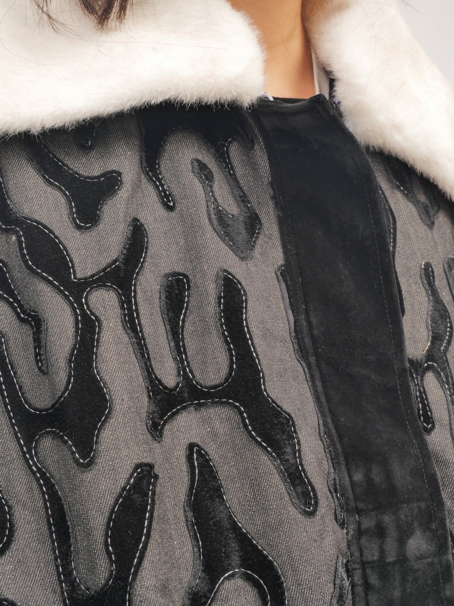 Fur Collar Jacket – Nocturne Edge – MJ264374