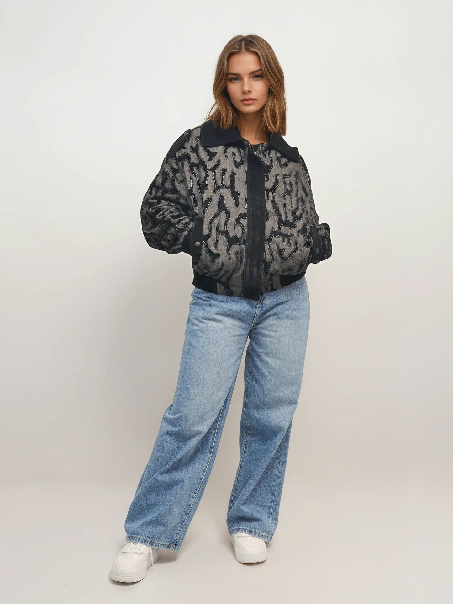 Fur Collar Jacket – Nocturne Edge – MJ264374