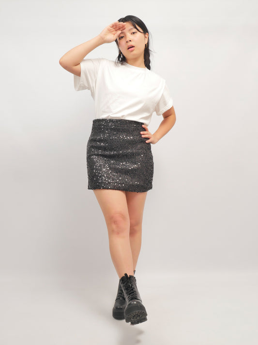 Paillette Mini Skort – Nuit Frisson – MJ264078