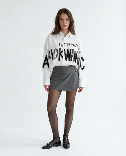 Chemise À Lettrage – Studio Montaigne – MJ276339