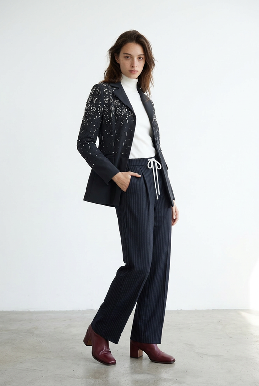 Veste à Broderies – Midnight Glint – MJ260117