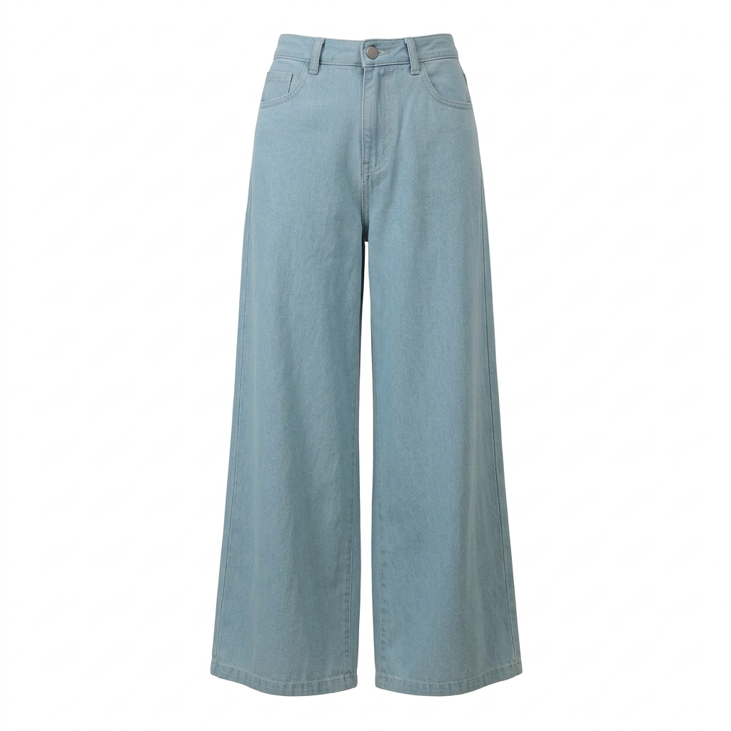 Pantalon Bleu Coton-Mélangé – Atelier Riviera – MJ271270