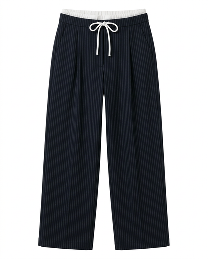 Pantalon Noir Structuré – Ligne Nocturne – MJ270237
