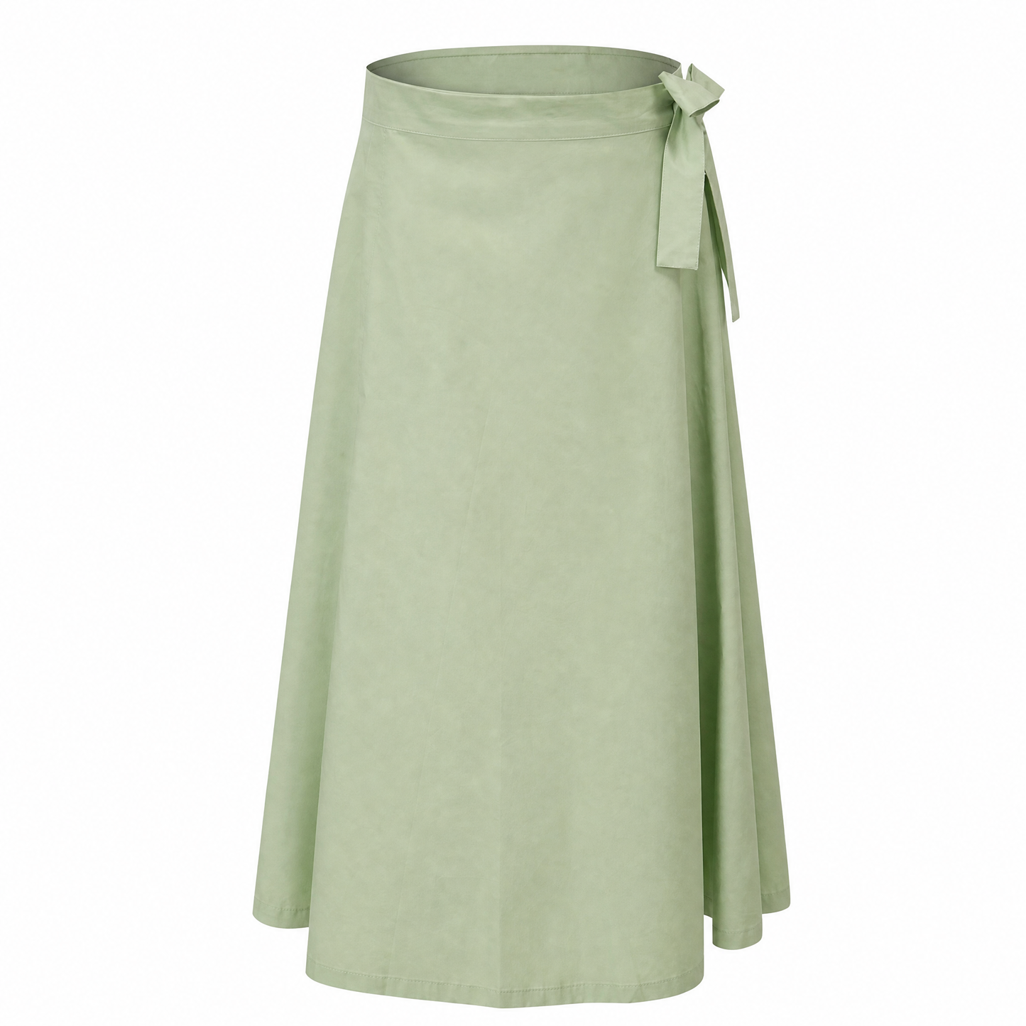 Jupe portefeuille midi – Fil Blanc – MJ4108