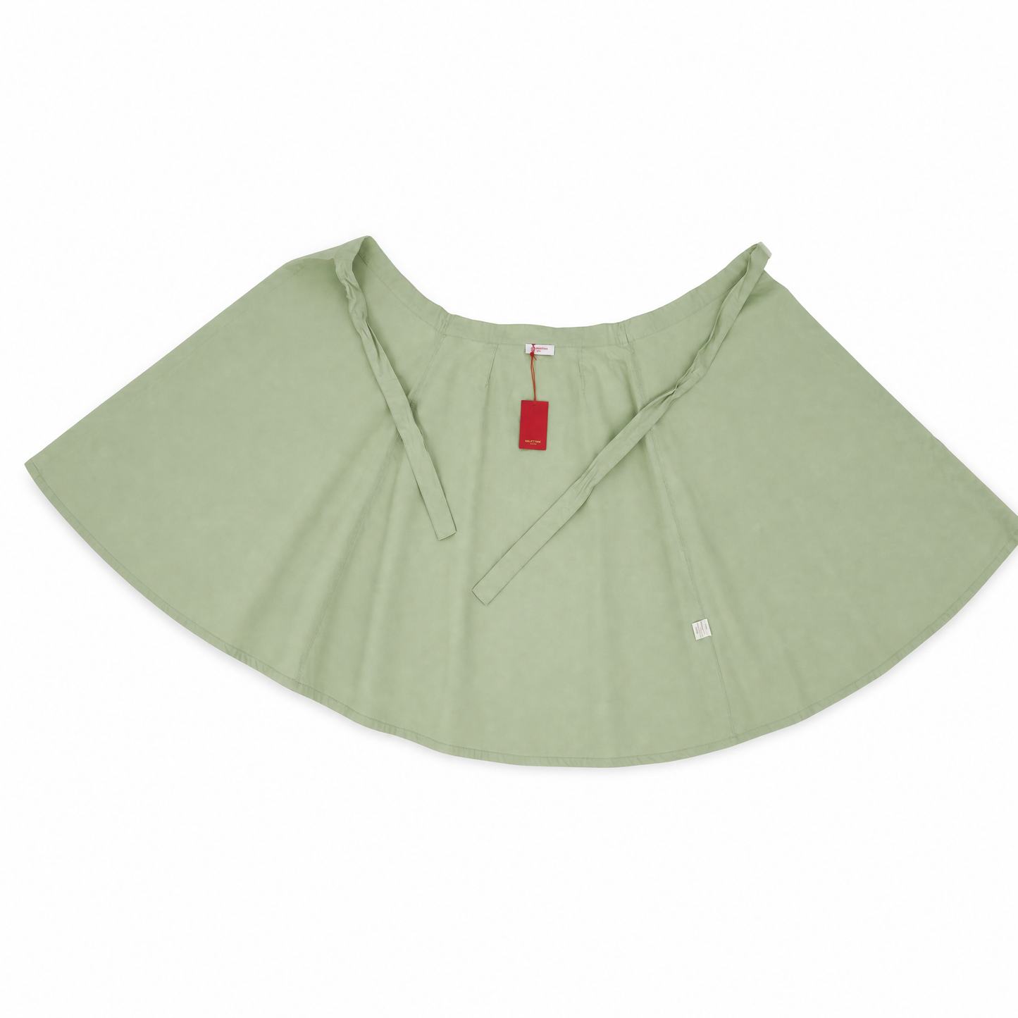 Jupe portefeuille midi – Fil Blanc – MJ4108