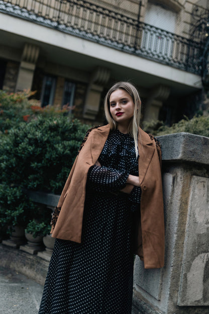 Midnight Whisper Ruffled Dress – Atelier Noire – CFM33047