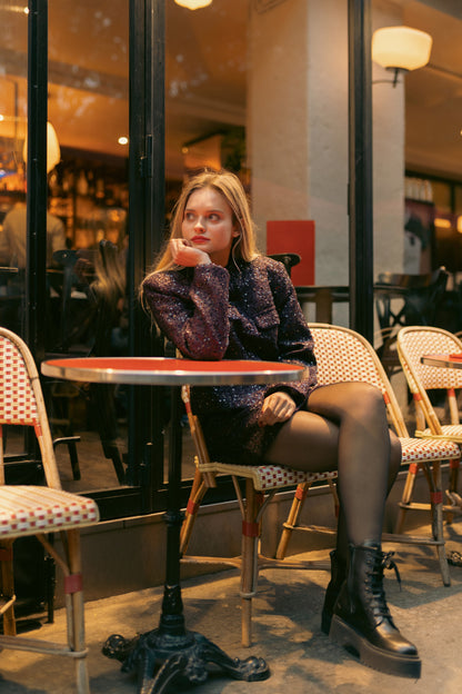 Paillette Mini Skort – Nuit Frisson – MJ264078