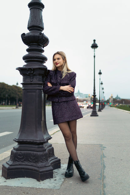 Paillette Mini Skort – Nuit Frisson – MJ264078