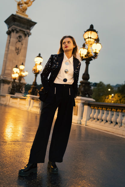 Oversized Cotton Shirt – Moon Fade – MJ264782-S