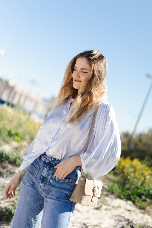Puffed Sleeves Shirt MJ60244-VS