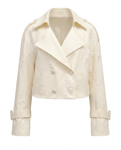 Veste Courte Brodée – Ivory Grace – MJ256542