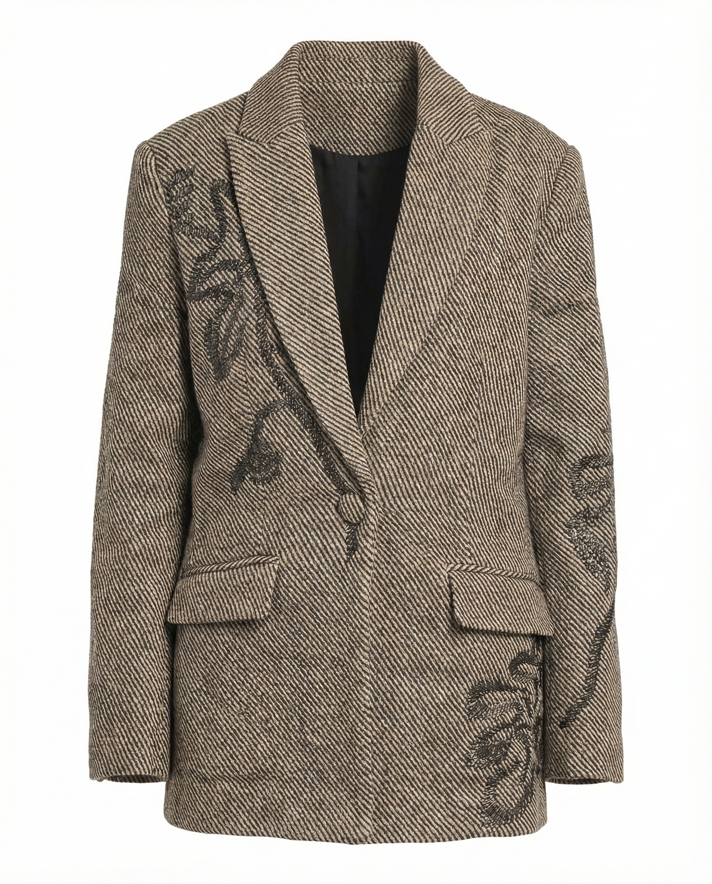 Sequin Detail Blazer – Shadow Thread – MJ263409