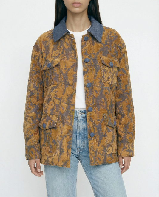 Veste à Col Structuré Motif – Baroque Field – MJ263668