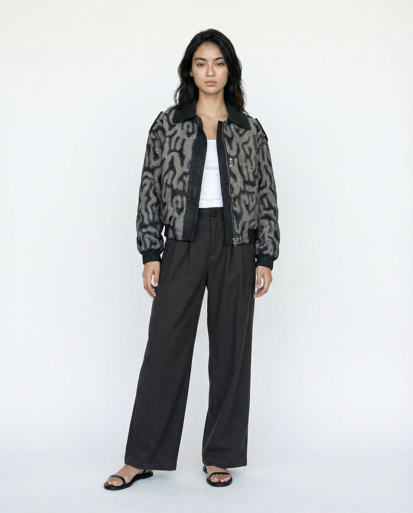 Fur Collar Jacket – Nocturne Edge – MJ264374