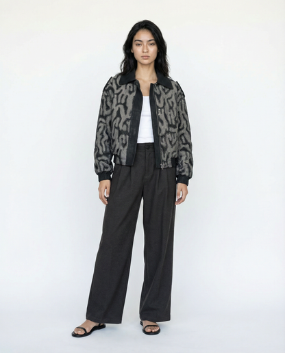 Fur Collar Jacket – Nocturne Edge – MJ264374