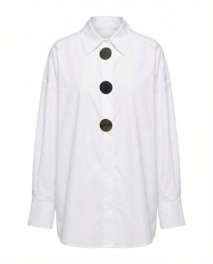 Oversized Cotton Shirt – Moon Fade – MJ264782-S