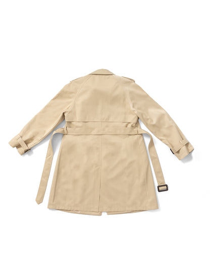Sand soft belted trench MJ27003, back flat lay