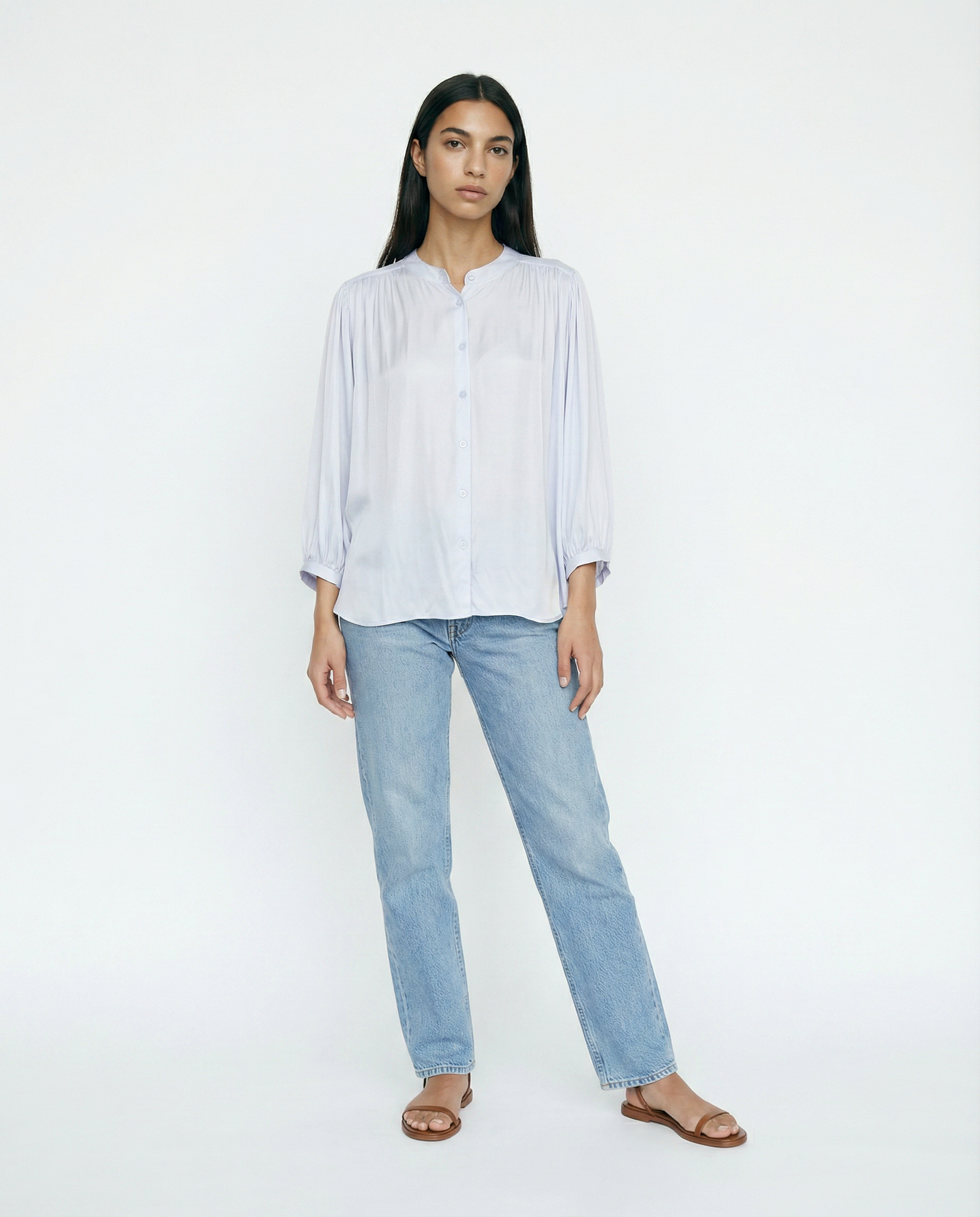 Puffed Sleeves Shirt MJ60244-VS