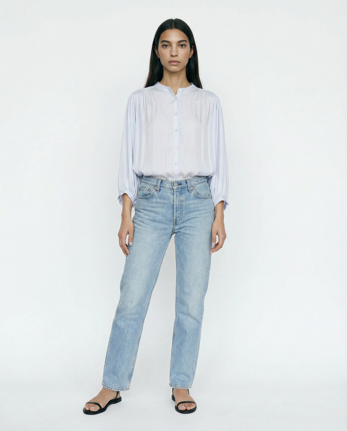 Puffed Sleeves Shirt MJ60244-VS