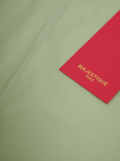 Jupe portefeuille midi – Fil Blanc – MJ4108